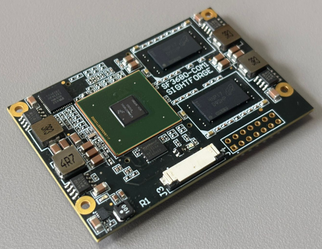 Garuda board hardware angled view